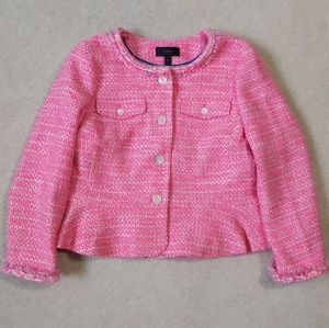 J Crew Petite Peplum Tweed Jacket